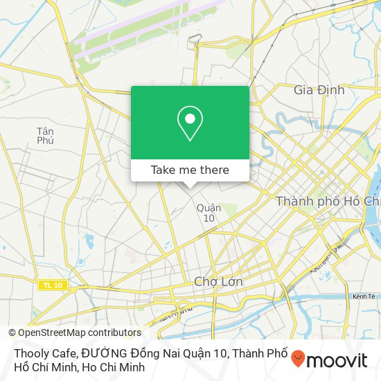 Thooly Cafe, ĐƯỜNG Đồng Nai Quận 10, Thành Phố Hồ Chí Minh map