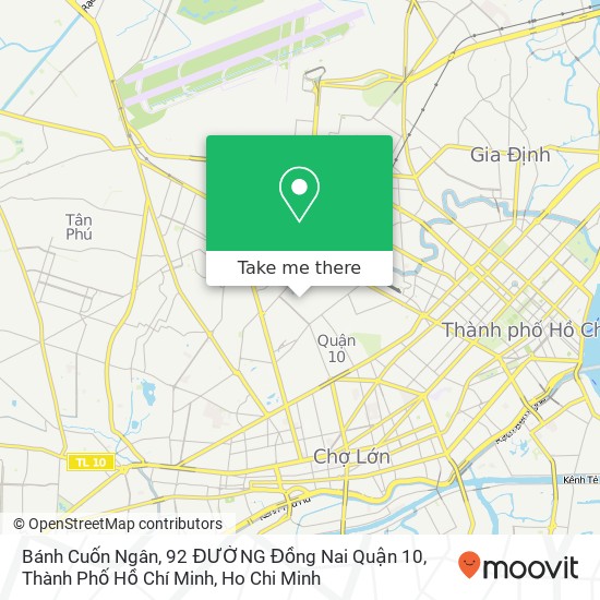 Bánh Cuốn Ngân, 92 ĐƯỜNG Đồng Nai Quận 10, Thành Phố Hồ Chí Minh map