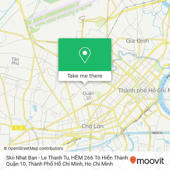 Skii Nhat Ban - Le Thanh Tu, HẺM 266 Tô Hiến Thành Quận 10, Thành Phố Hồ Chí Minh map