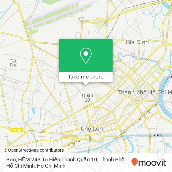 Boo, HẺM 243 Tô Hiến Thành Quận 10, Thành Phố Hồ Chí Minh map