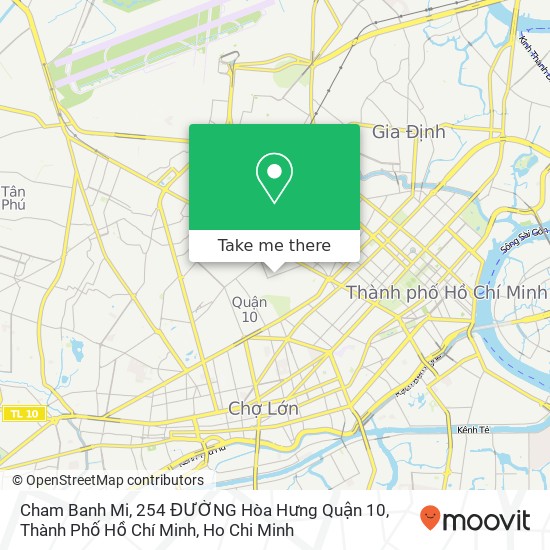 Cham Banh Mi, 254 ĐƯỜNG Hòa Hưng Quận 10, Thành Phố Hồ Chí Minh map