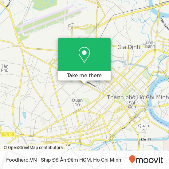 Foodhero.VN - Ship Đồ Ăn Đêm HCM map