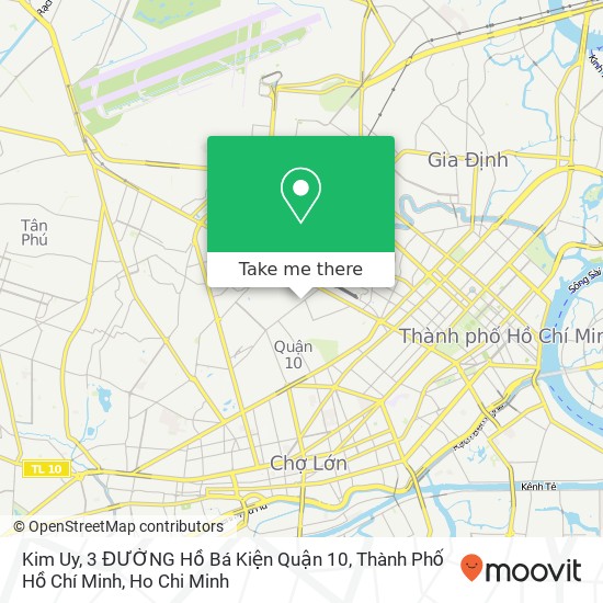 Kim Uy, 3 ĐƯỜNG Hồ Bá Kiện Quận 10, Thành Phố Hồ Chí Minh map