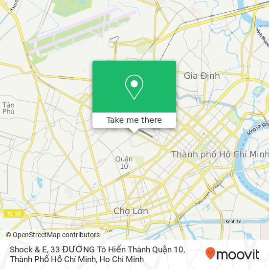 Shock & E, 33 ĐƯỜNG Tô Hiến Thành Quận 10, Thành Phố Hồ Chí Minh map