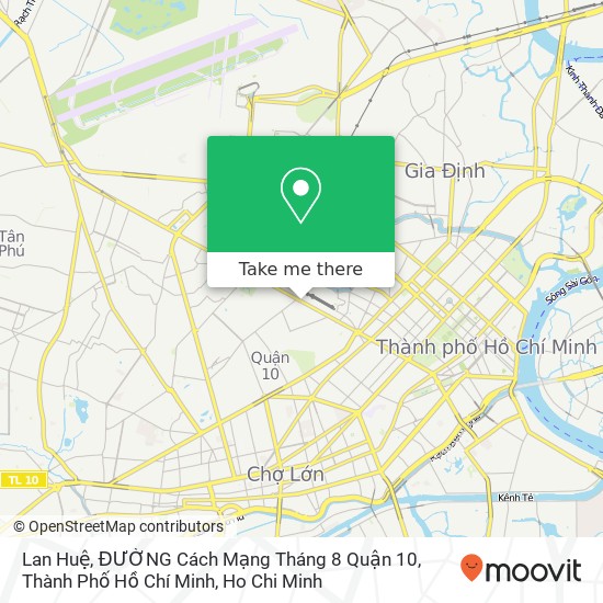 Lan Huệ, ĐƯỜNG Cách Mạng Tháng 8 Quận 10, Thành Phố Hồ Chí Minh map