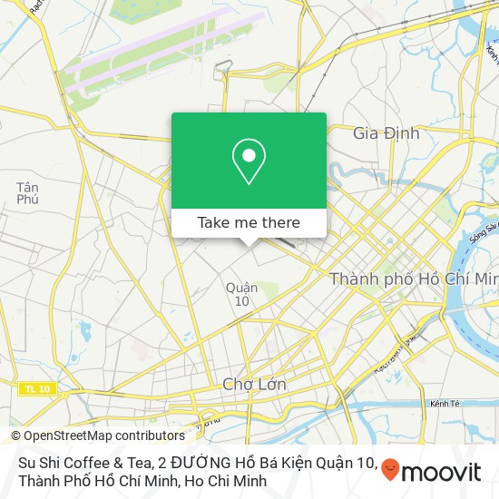 Su Shi Coffee & Tea, 2 ĐƯỜNG Hồ Bá Kiện Quận 10, Thành Phố Hồ Chí Minh map