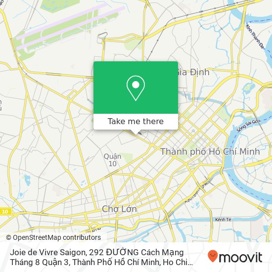 Joie de Vivre Saigon, 292 ĐƯỜNG Cách Mạng Tháng 8 Quận 3, Thành Phố Hồ Chí Minh map