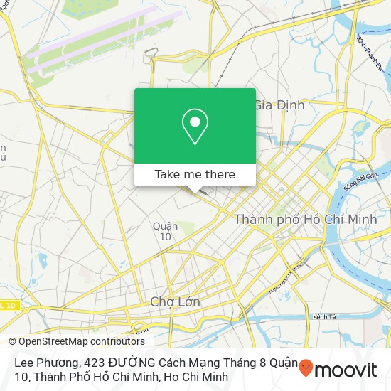 Lee Phương, 423 ĐƯỜNG Cách Mạng Tháng 8 Quận 10, Thành Phố Hồ Chí Minh map