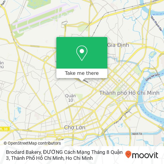 Brodard Bakery, ĐƯỜNG Cách Mạng Tháng 8 Quận 3, Thành Phố Hồ Chí Minh map