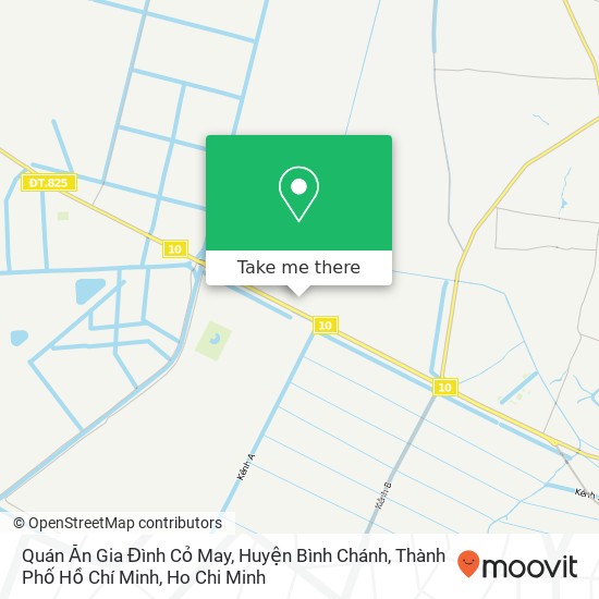 Quán Ăn Gia Đình Cỏ May, Huyện Bình Chánh, Thành Phố Hồ Chí Minh map