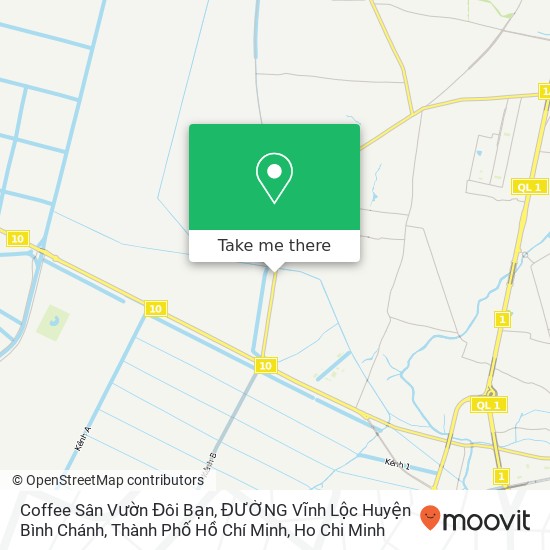 Coffee Sân Vườn Đôi Bạn, ĐƯỜNG Vĩnh Lộc Huyện Bình Chánh, Thành Phố Hồ Chí Minh map