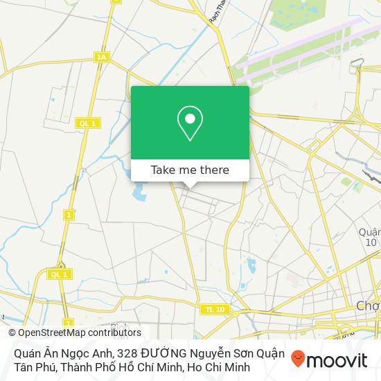 Quán Ăn Ngọc Anh, 328 ĐƯỜNG Nguyễn Sơn Quận Tân Phú, Thành Phố Hồ Chí Minh map