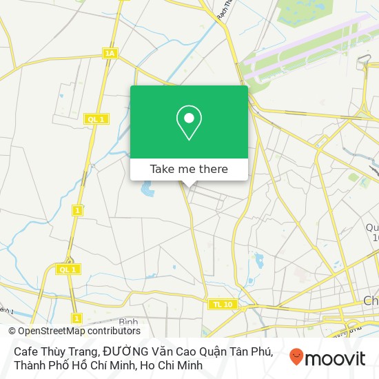 Cafe Thùy Trang, ĐƯỜNG Văn Cao Quận Tân Phú, Thành Phố Hồ Chí Minh map