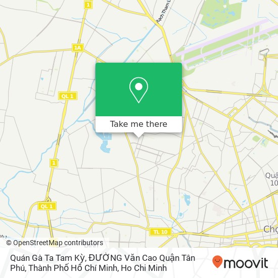 Quán Gà Ta Tam Kỳ, ĐƯỜNG Văn Cao Quận Tân Phú, Thành Phố Hồ Chí Minh map