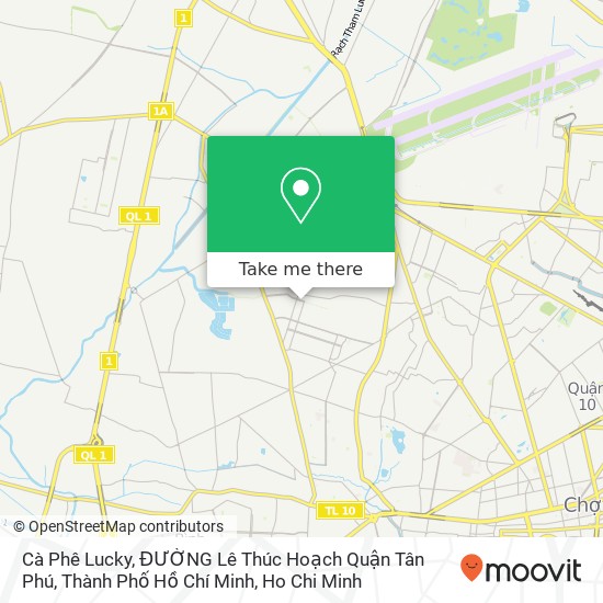 Cà Phê Lucky, ĐƯỜNG Lê Thúc Hoạch Quận Tân Phú, Thành Phố Hồ Chí Minh map