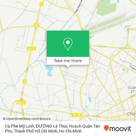 Cà Phê Mỹ Linh, ĐƯỜNG Lê Thúc Hoạch Quận Tân Phú, Thành Phố Hồ Chí Minh map