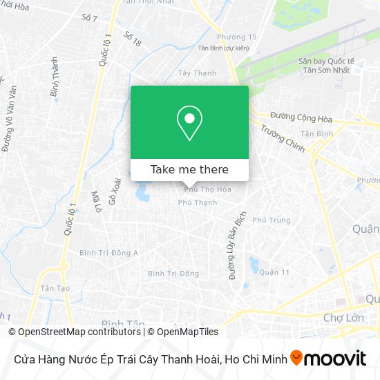 Cửa Hàng Nước Ép Trái Cây Thanh Hoài map