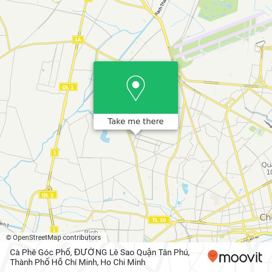 Cà Phê Góc Phố, ĐƯỜNG Lê Sao Quận Tân Phú, Thành Phố Hồ Chí Minh map