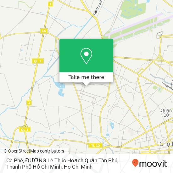 Cà Phê, ĐƯỜNG Lê Thúc Hoạch Quận Tân Phú, Thành Phố Hồ Chí Minh map