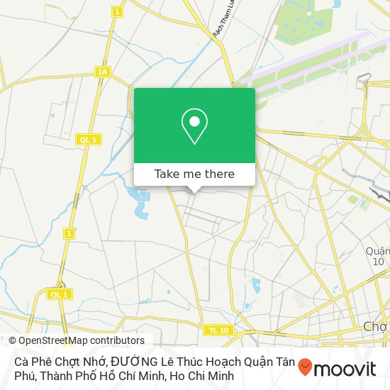 Cà Phê Chợt Nhớ, ĐƯỜNG Lê Thúc Hoạch Quận Tân Phú, Thành Phố Hồ Chí Minh map