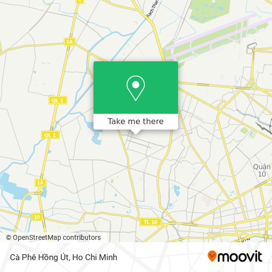 Cà Phê Hồng Út map