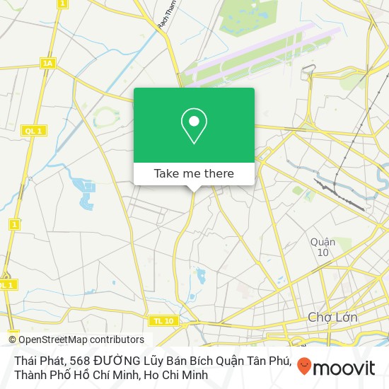 Thái Phát, 568 ĐƯỜNG Lũy Bán Bích Quận Tân Phú, Thành Phố Hồ Chí Minh map