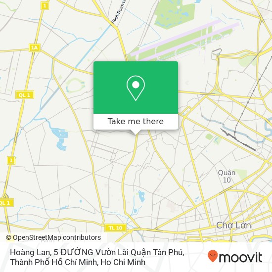 Hoàng Lan, 5 ĐƯỜNG Vườn Lài Quận Tân Phú, Thành Phố Hồ Chí Minh map