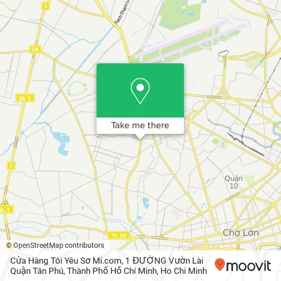 Cửa Hàng Tôi Yêu Sơ Mi.com, 1 ĐƯỜNG Vườn Lài Quận Tân Phú, Thành Phố Hồ Chí Minh map