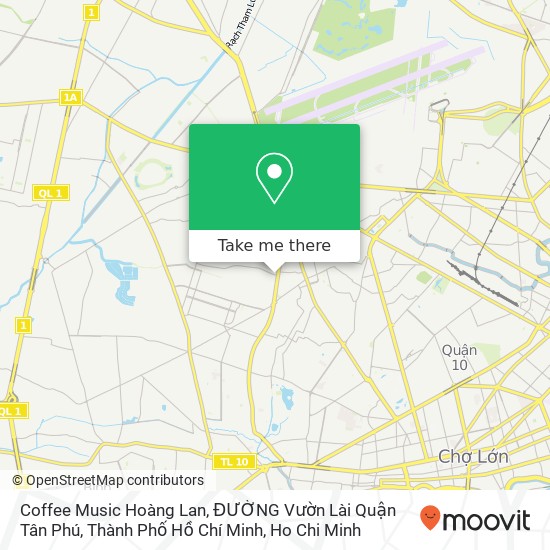 Coffee Music Hoàng Lan, ĐƯỜNG Vườn Lài Quận Tân Phú, Thành Phố Hồ Chí Minh map