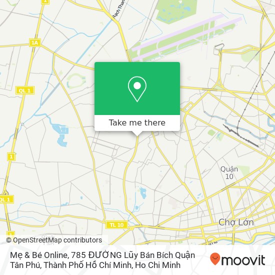 Mẹ & Bé Online, 785 ĐƯỜNG Lũy Bán Bích Quận Tân Phú, Thành Phố Hồ Chí Minh map