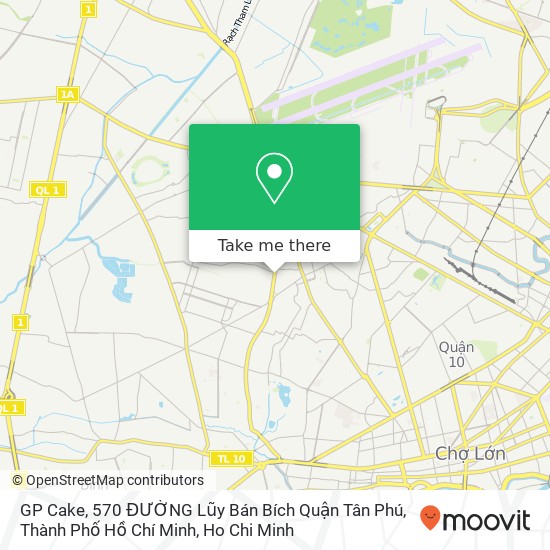 GP Cake, 570 ĐƯỜNG Lũy Bán Bích Quận Tân Phú, Thành Phố Hồ Chí Minh map