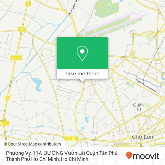 Phương Vy, 11A ĐƯỜNG Vườn Lài Quận Tân Phú, Thành Phố Hồ Chí Minh map