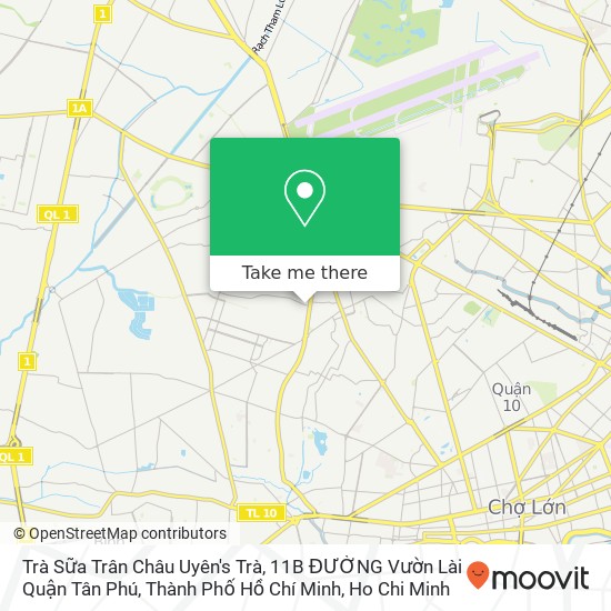 Trà Sữa Trân Châu Uyên's Trà, 11B ĐƯỜNG Vườn Lài Quận Tân Phú, Thành Phố Hồ Chí Minh map