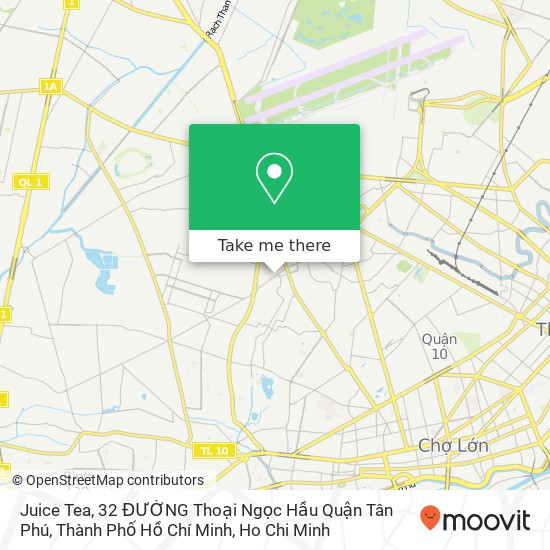Juice Tea, 32 ĐƯỜNG Thoại Ngọc Hầu Quận Tân Phú, Thành Phố Hồ Chí Minh map