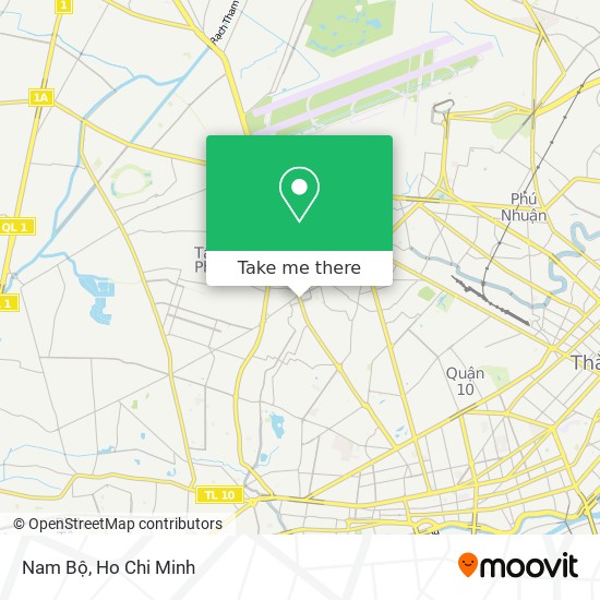 Nam Bộ map