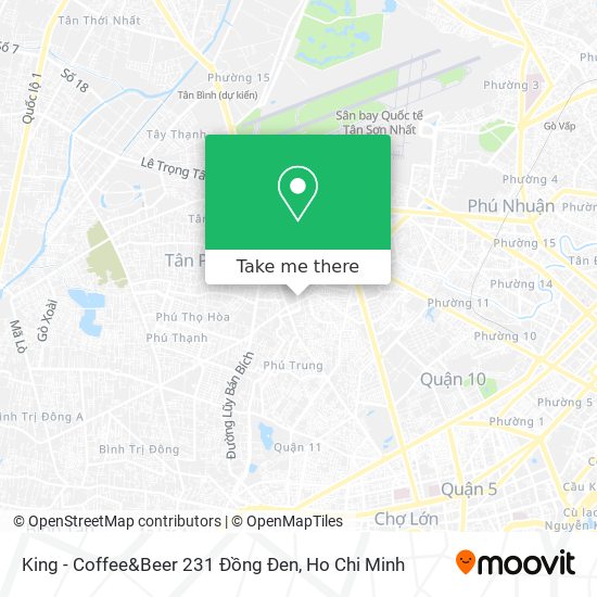 King - Coffee&Beer 231 Đồng Đen map