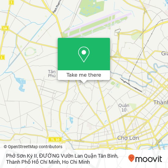 Phở Sơn Ký II, ĐƯỜNG Vườn Lan Quận Tân Bình, Thành Phố Hồ Chí Minh map