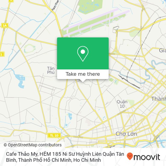 Cafe Thảo My, HẺM 185 Ni Sư Huỳnh Liên Quận Tân Bình, Thành Phố Hồ Chí Minh map