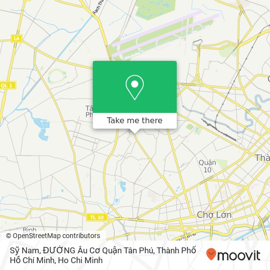Sỹ Nam, ĐƯỜNG Âu Cơ Quận Tân Phú, Thành Phố Hồ Chí Minh map
