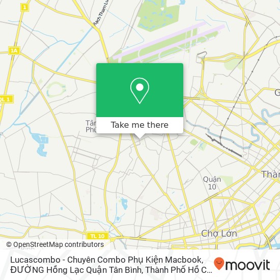 Lucascombo - Chuyên Combo Phụ Kiện Macbook, ĐƯỜNG Hồng Lạc Quận Tân Bình, Thành Phố Hồ Chí Minh map