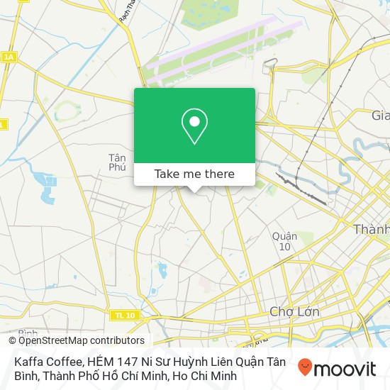 Kaffa Coffee, HẺM 147 Ni Sư Huỳnh Liên Quận Tân Bình, Thành Phố Hồ Chí Minh map