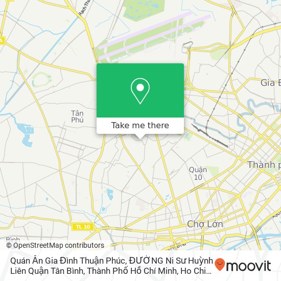 Quán Ăn Gia Đình Thuận Phúc, ĐƯỜNG Ni Sư Huỳnh Liên Quận Tân Bình, Thành Phố Hồ Chí Minh map