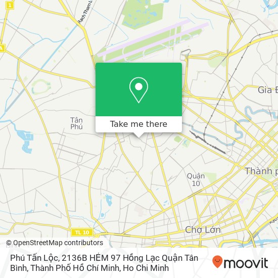 Phú Tấn Lộc, 2136B HẺM 97 Hồng Lạc Quận Tân Bình, Thành Phố Hồ Chí Minh map