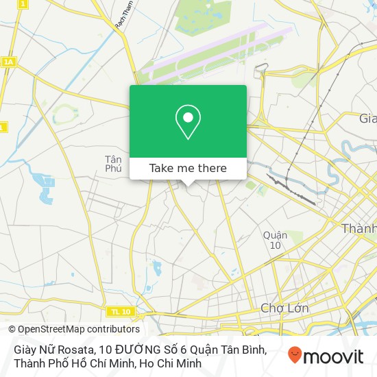 Giày Nữ Rosata, 10 ĐƯỜNG Số 6 Quận Tân Bình, Thành Phố Hồ Chí Minh map