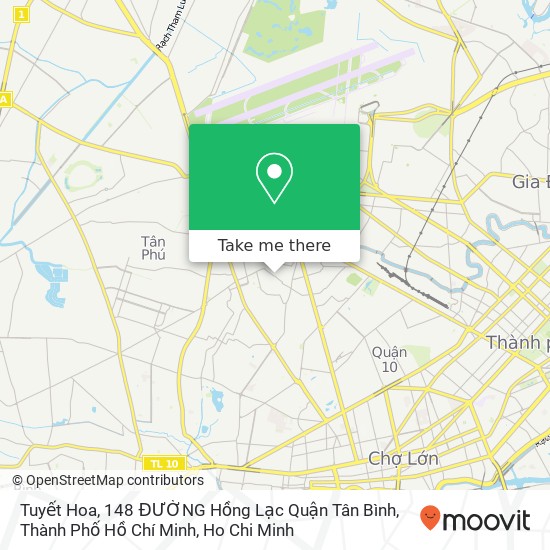 Tuyết Hoa, 148 ĐƯỜNG Hồng Lạc Quận Tân Bình, Thành Phố Hồ Chí Minh map