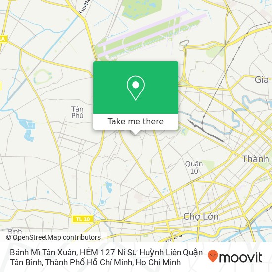 Bánh Mì Tân Xuân, HẺM 127 Ni Sư Huỳnh Liên Quận Tân Bình, Thành Phố Hồ Chí Minh map