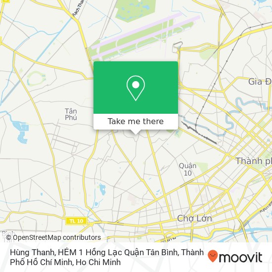 Hùng Thanh, HẺM 1 Hồng Lạc Quận Tân Bình, Thành Phố Hồ Chí Minh map