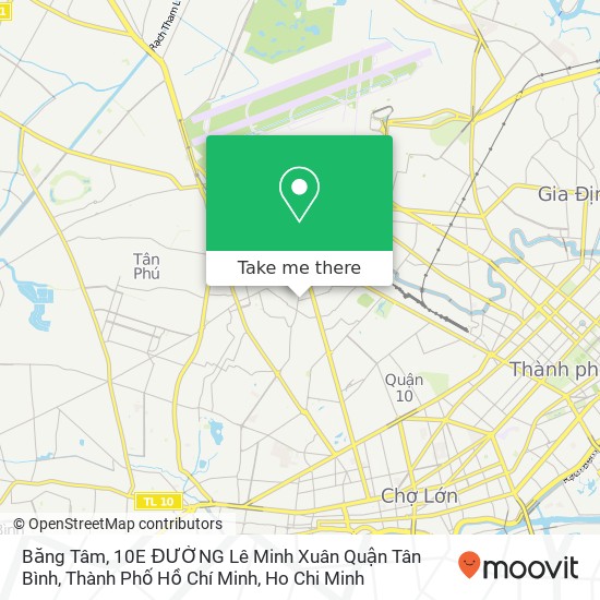 Băng Tâm, 10E ĐƯỜNG Lê Minh Xuân Quận Tân Bình, Thành Phố Hồ Chí Minh map