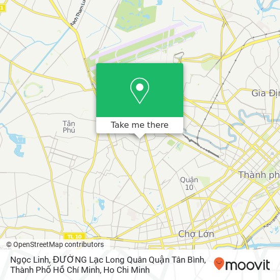 Ngọc Linh, ĐƯỜNG Lạc Long Quân Quận Tân Bình, Thành Phố Hồ Chí Minh map