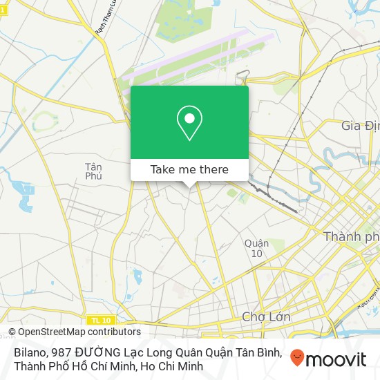 Bilano, 987 ĐƯỜNG Lạc Long Quân Quận Tân Bình, Thành Phố Hồ Chí Minh map